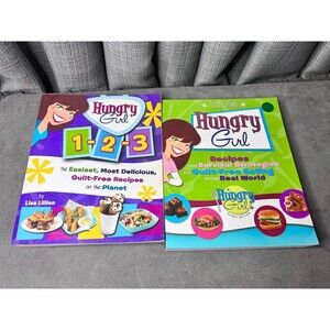 Hungry Girl Cookbooks Lot of 2 Survival Strategies & 1-2-3 Guilt Free 2010
